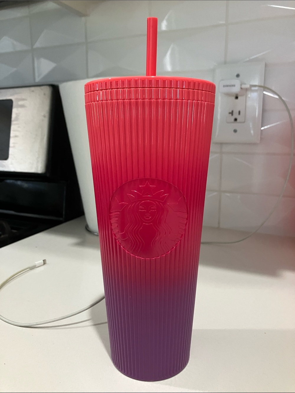24 fluid ounce Starbucks Purple Insulated Reusable Tumbler